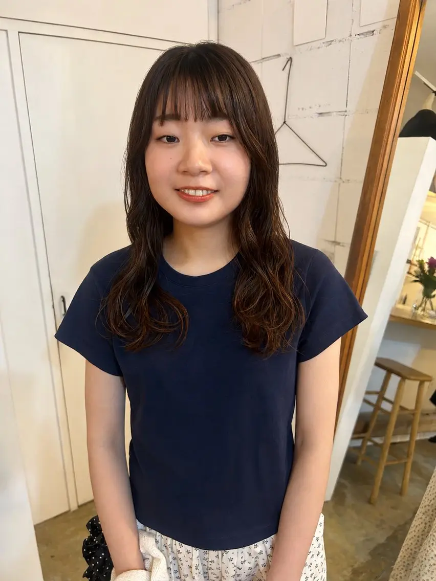 セミロング パーマ カット パーマ 天神・大名 aoiのヘアスタイル
