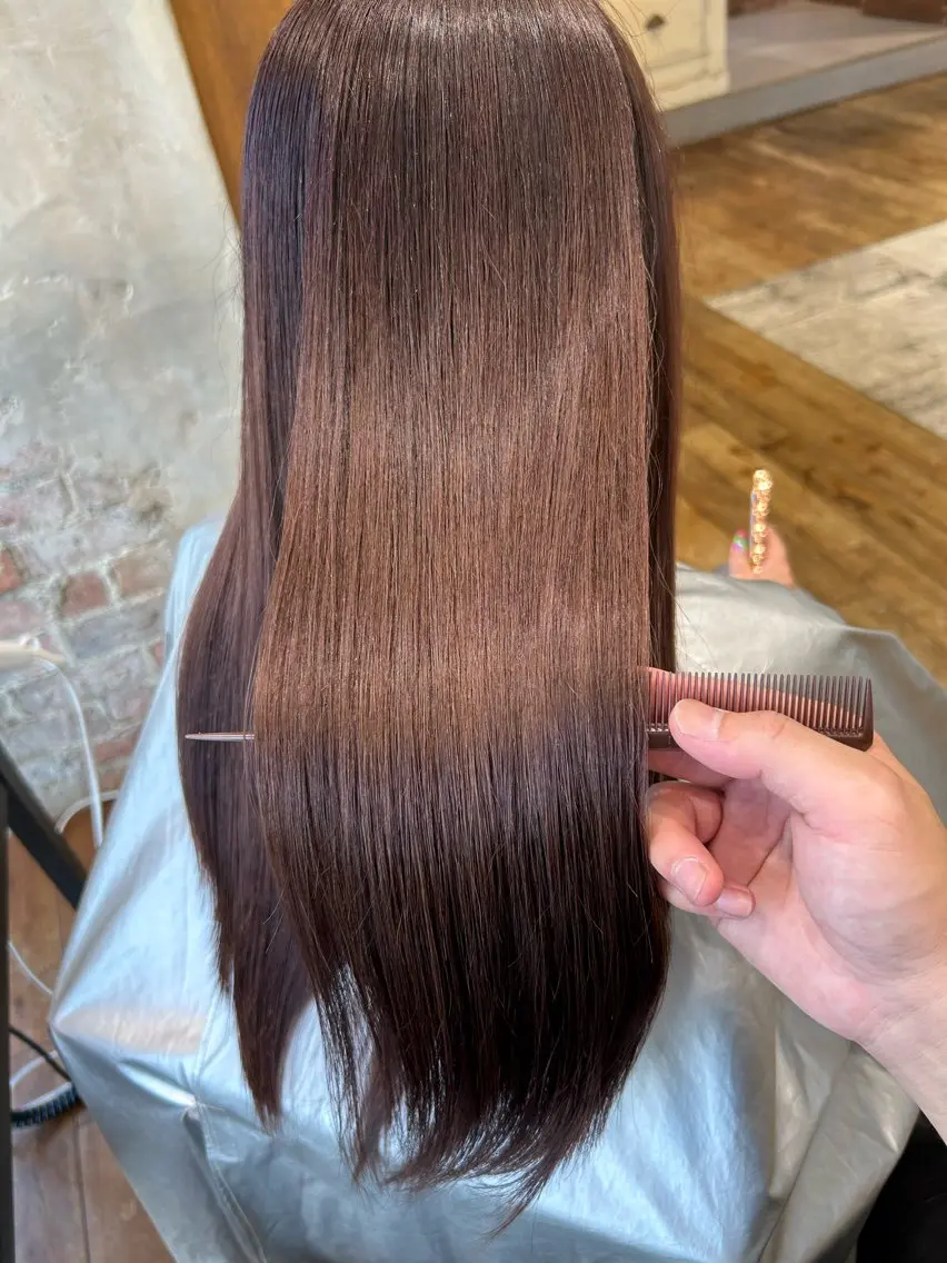 ロング カラー 透明感カラー 大工廻あすやのヘアスタイル