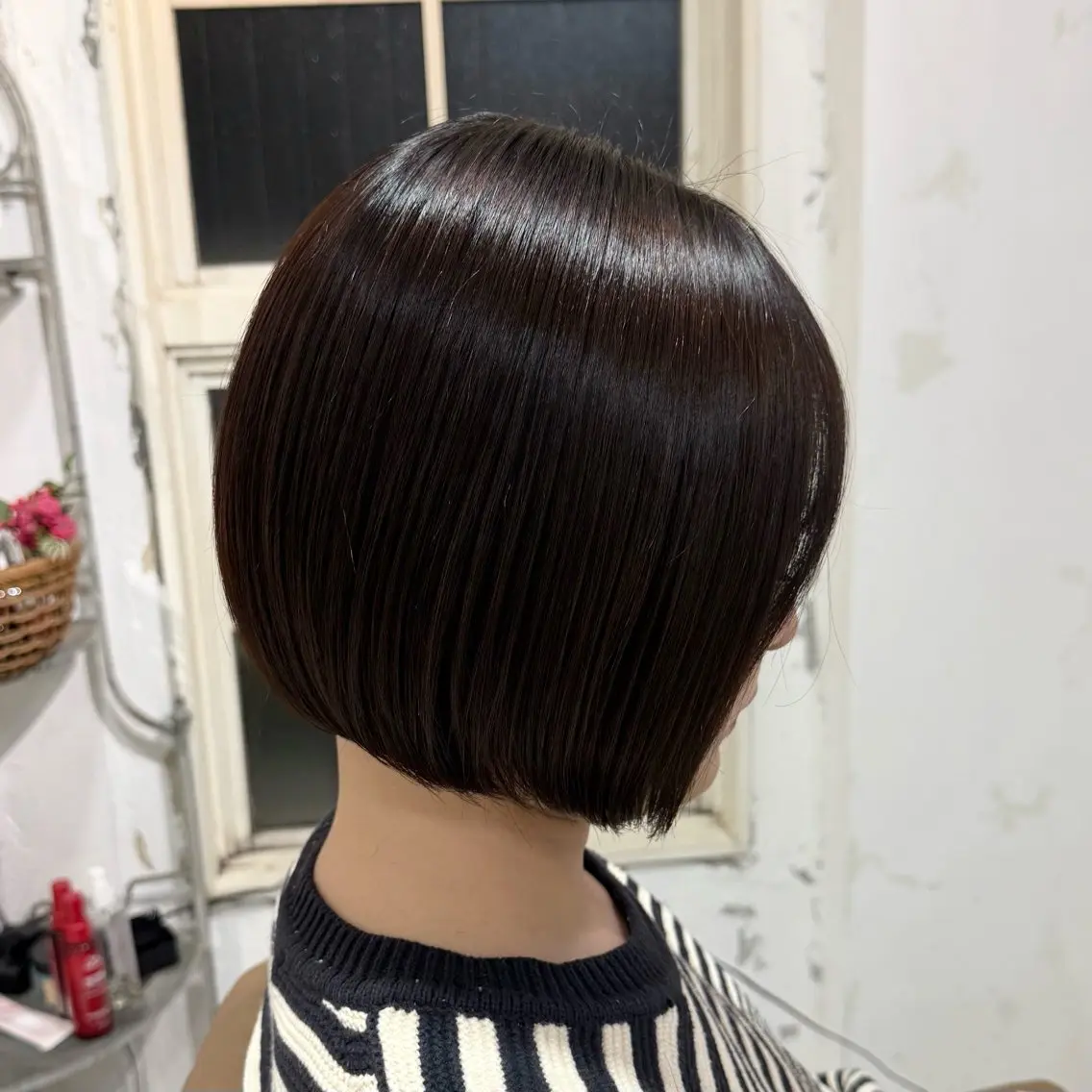 ショート カラー ボルドーカラー レッドカラー ボブ 似合わせカット カット ヘアカラー トリートメント 似合わせボブ🎀🫧 千葉 優希のヘアスタイル