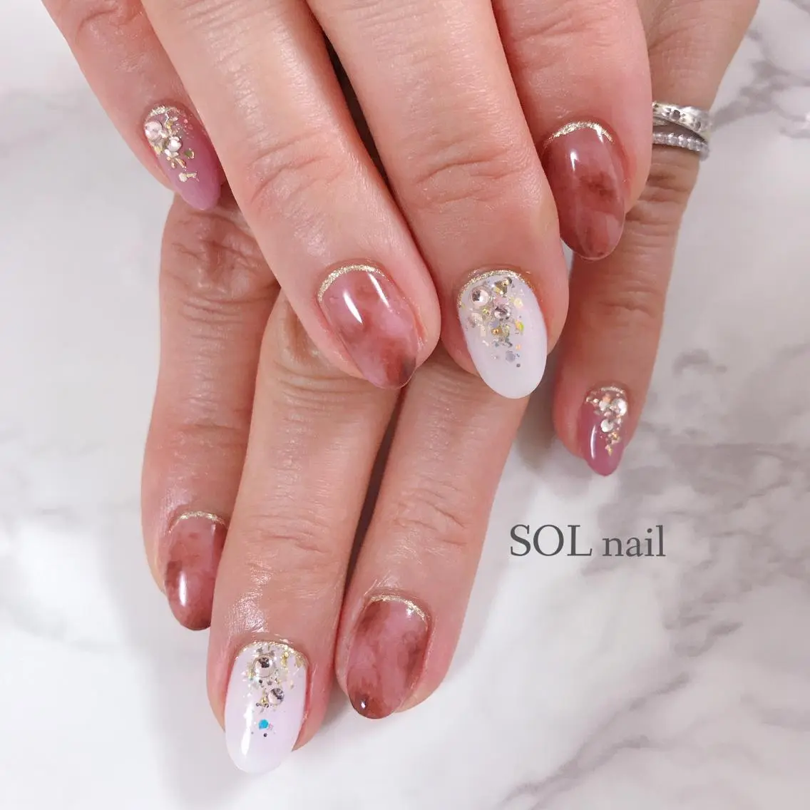 ネイル ハンドネイル SOL NAILのネイルデザイン