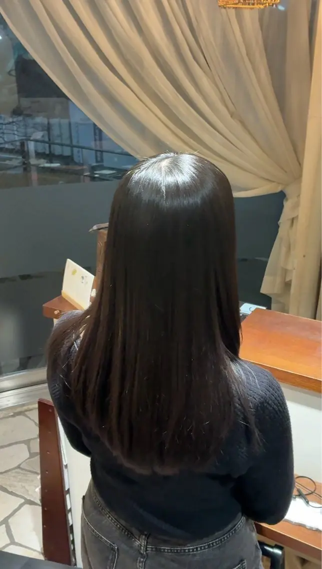 ロング 縮毛矯正 酒井 将大のヘアスタイル