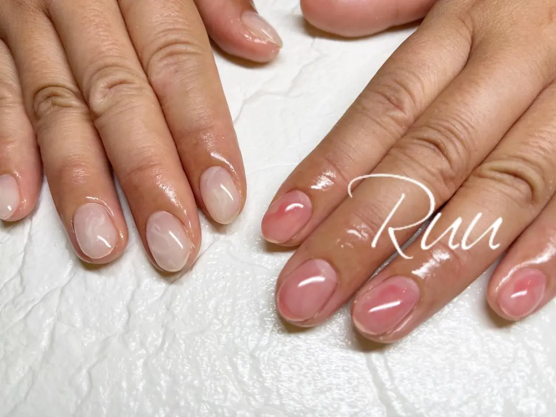 ネイル アートネイル フットネイル フレンチネイル キラキラネイル 韓国ネイル Nail salon Ruuのネイルデザイン
