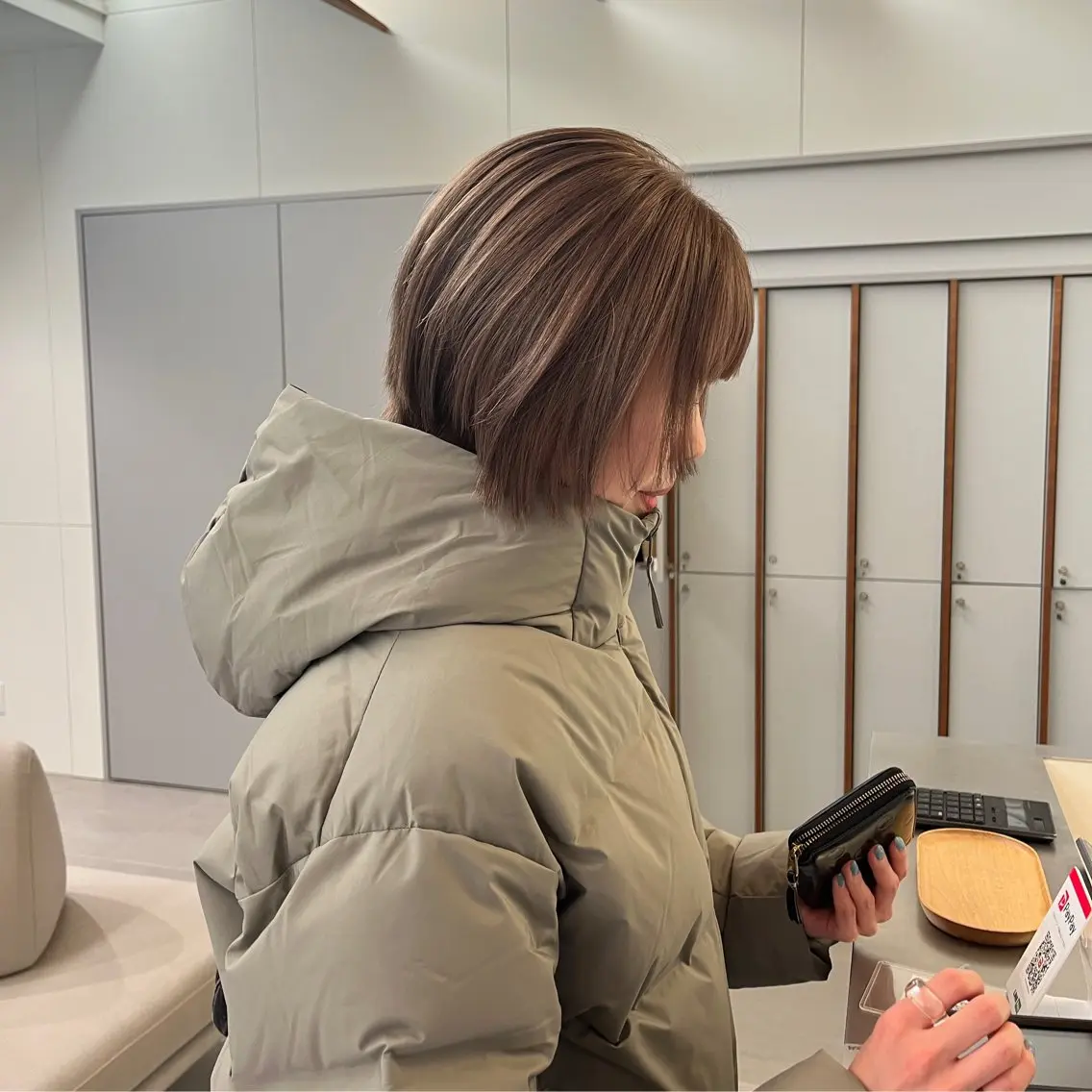 ショート カラー ベージュカラー ブリーチ 透明感カラー ダブルカラー トリートメント 髪質改善カラー/ボブ 🌻Mutsumiのヘアスタイル