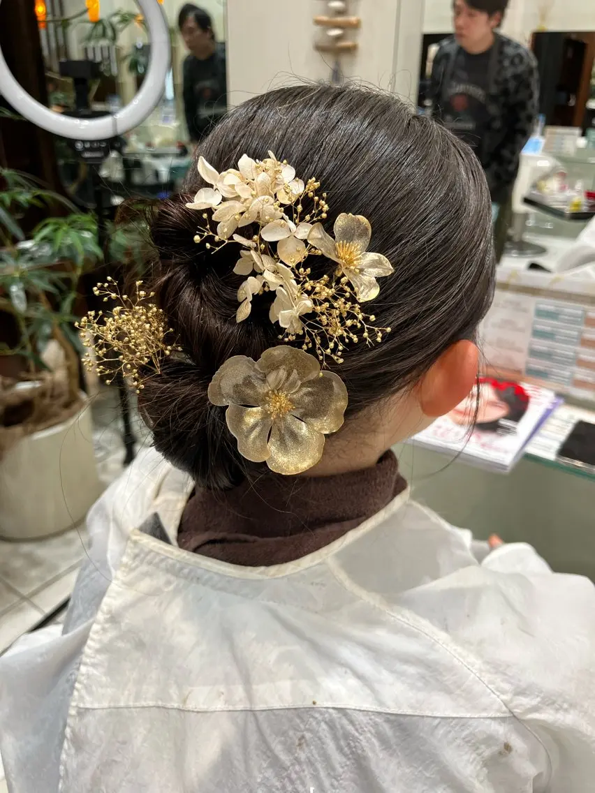 ヘアアレンジ 重留 梨々のヘアスタイル