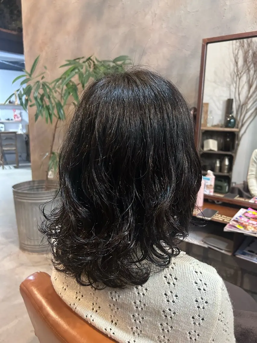 レディースカット＋パーマの写真