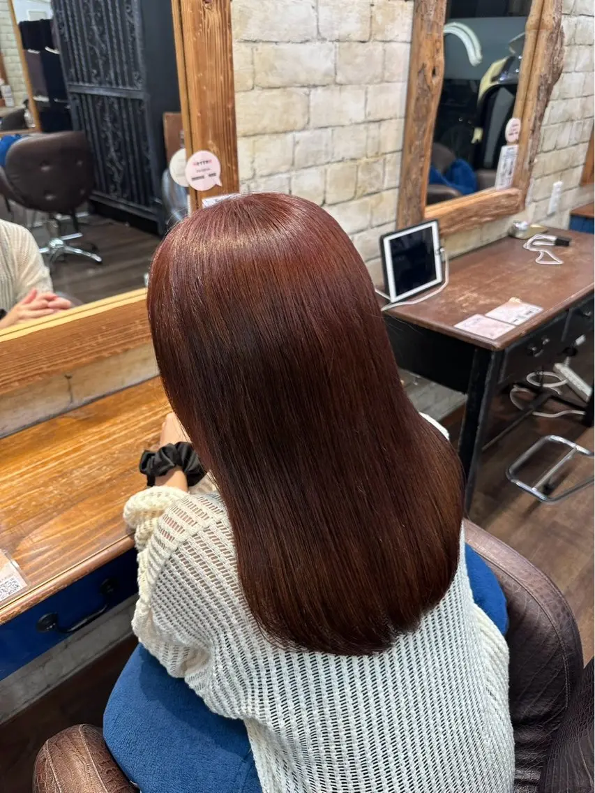 ロング ヘアカラー トリートメント みいな カラーモデル募集中!のヘアスタイル