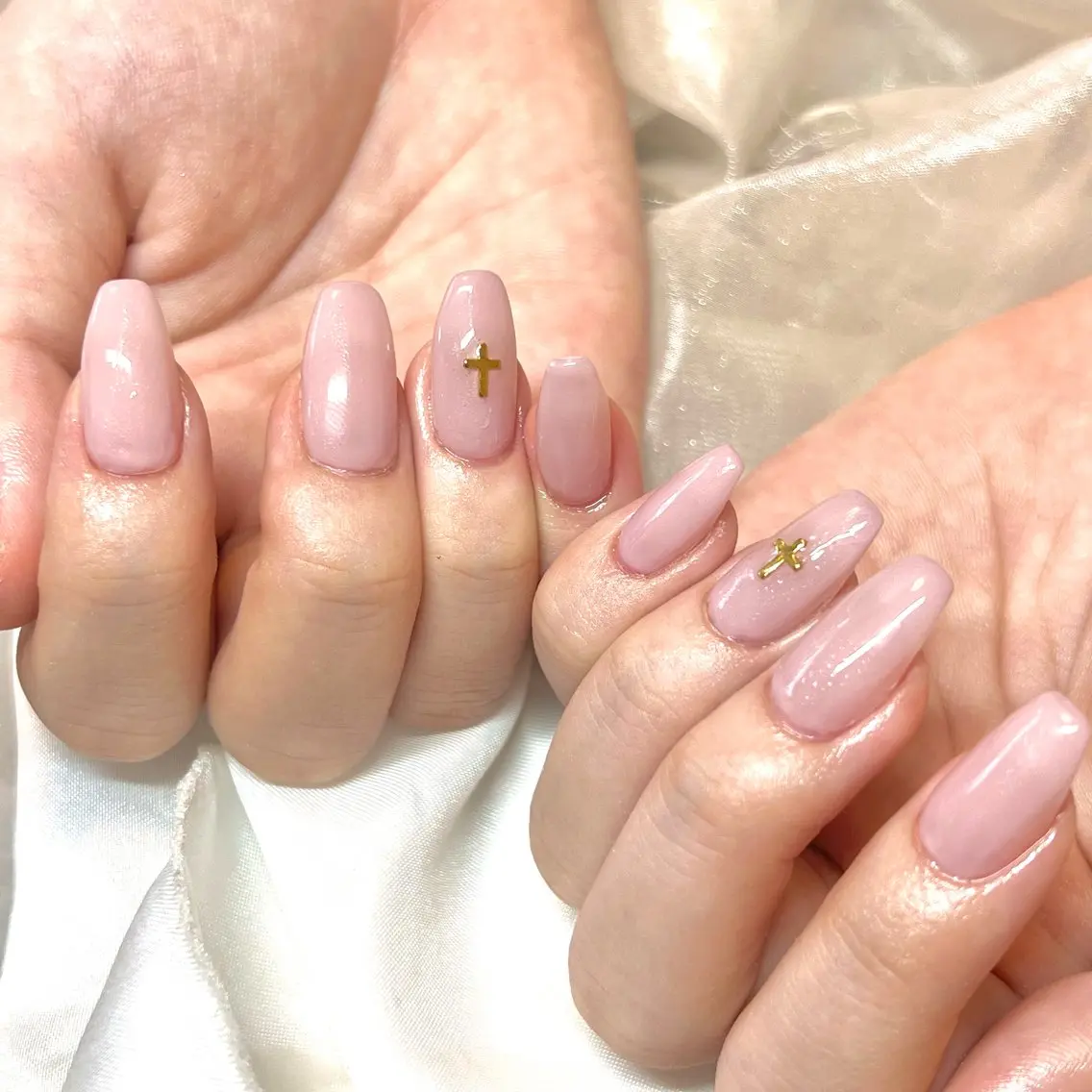 ネイル アートネイル オーロラネイル ジェルネイル 韓国ネイル ロングネイル clover nailのネイルデザイン