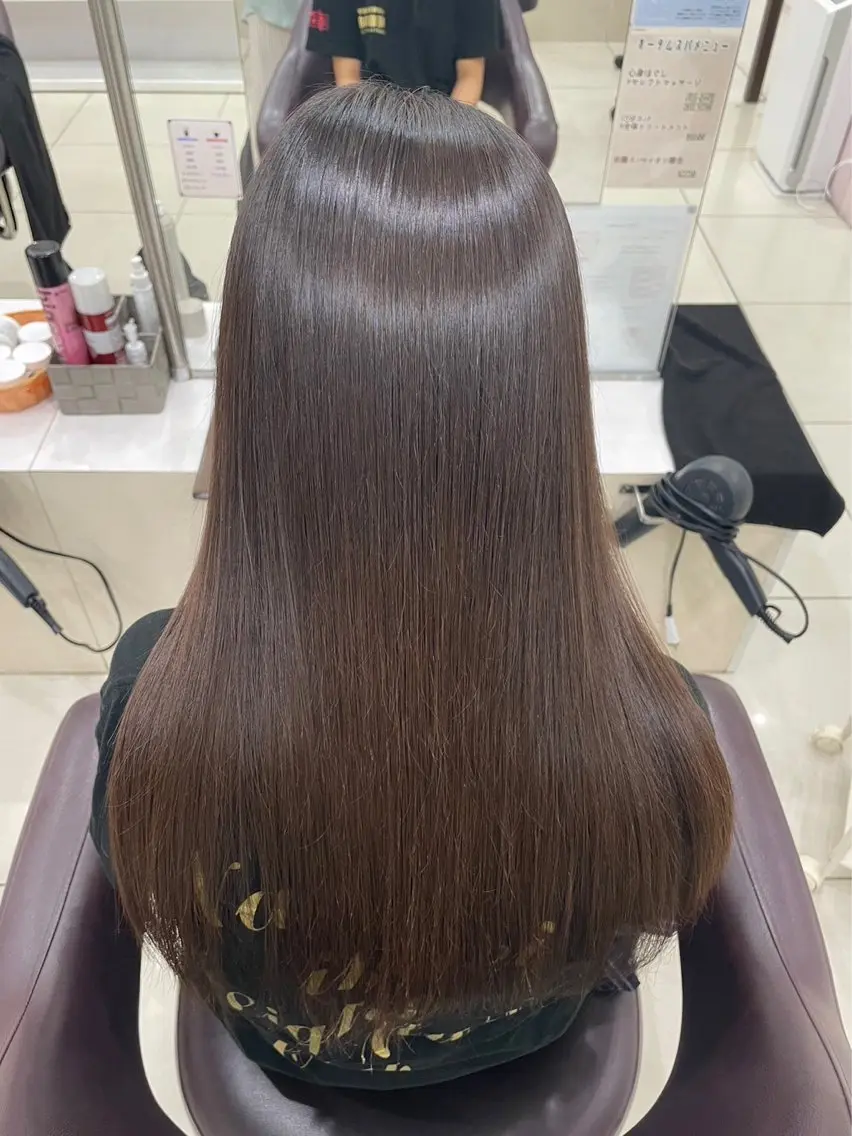 ロング パーマ カット 縮毛矯正 TELA HAIR 石岡♡aikaのヘアスタイル