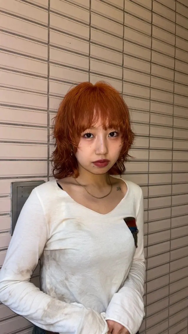 【３回目まで】🍊透け感ダブルカラー(ブリーチあり)🍊の写真