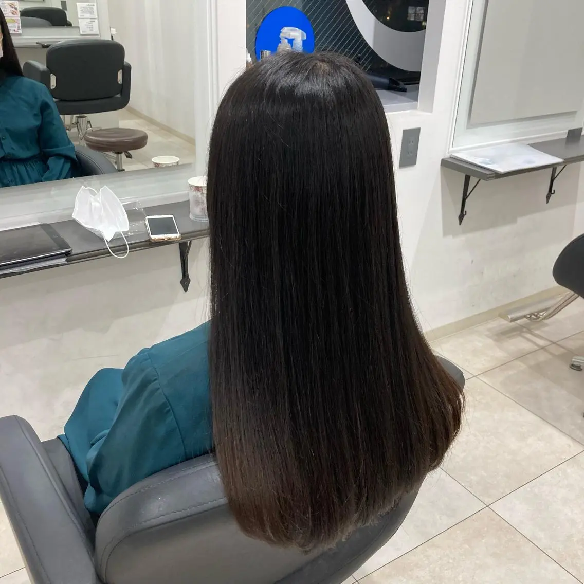 ロング パーマ 縮毛矯正 ピンクカラー🎀 米津 美佑のヘアスタイル