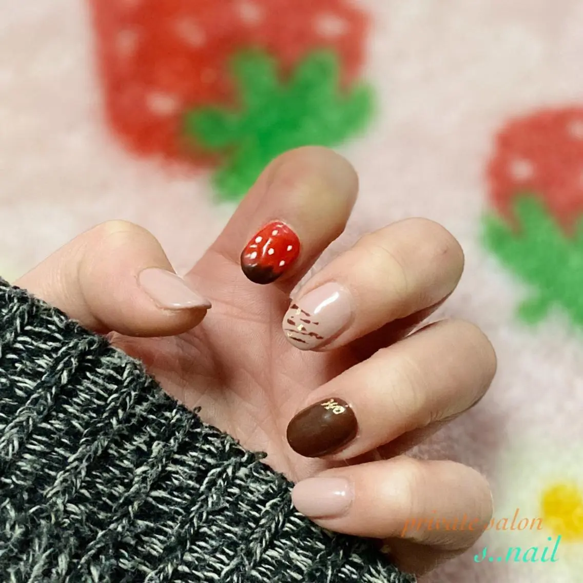 ネイル バレンタイン ハンドネイル フットネイル s..nail / MORITAのネイルデザイン