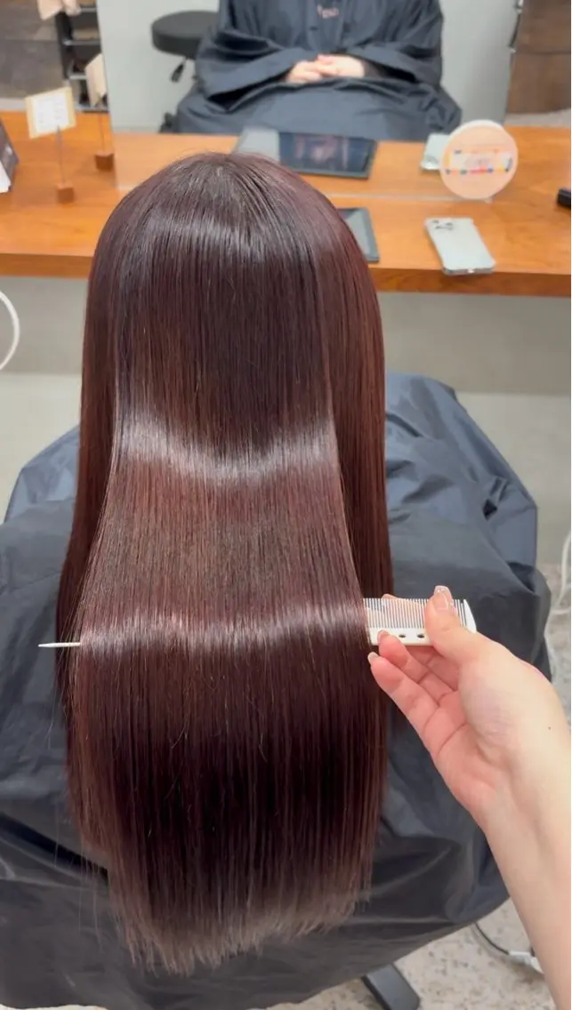 ロング カラー ヘアカラー なな / 堀江 / ラベンダーカラーのヘアスタイル