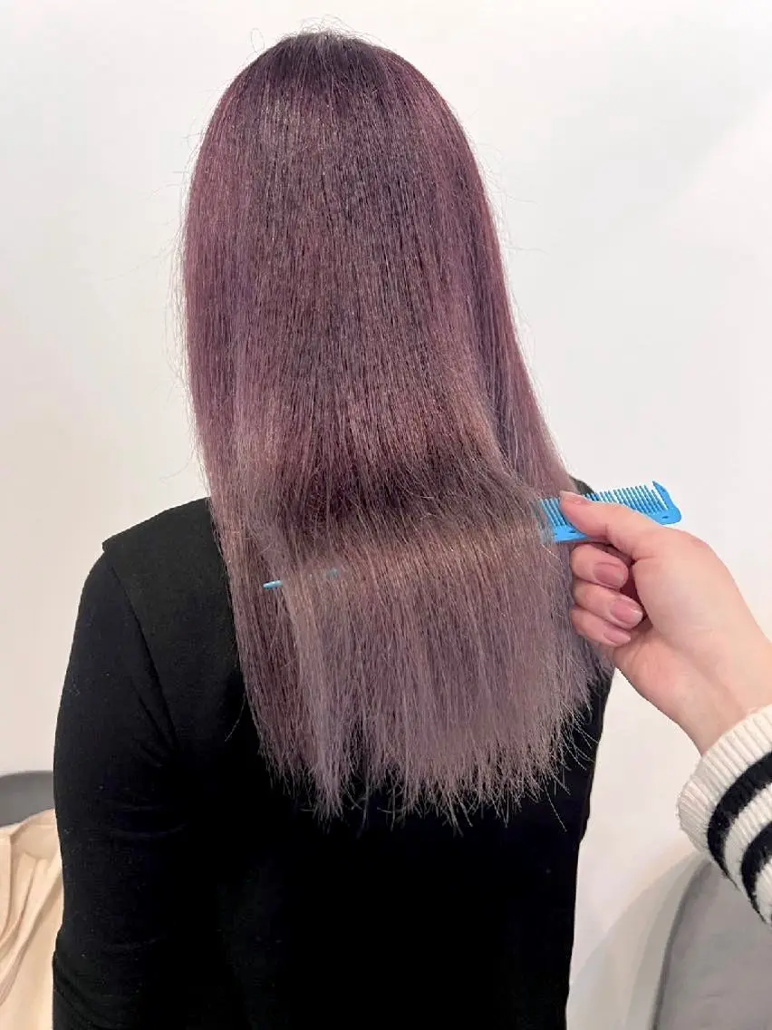 カラー Agu peachのヘアスタイル