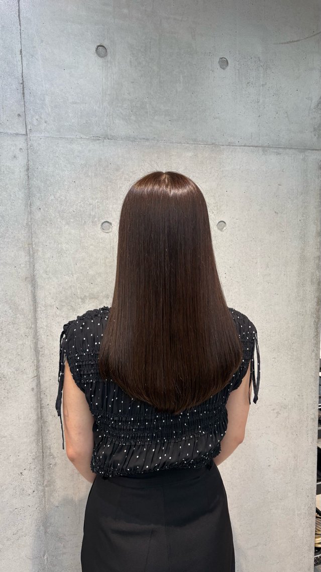 ロング カラー パーマ ヘアアレンジ メンズ 赤み消し艶カラー/美 髪☘️Reika☘️のヘアスタイル