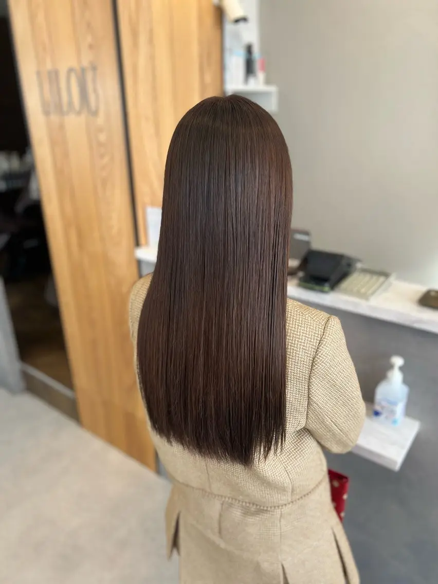 ロング カラー オリーブカラー 🥀さとう ゆうな🥀のヘアスタイル
