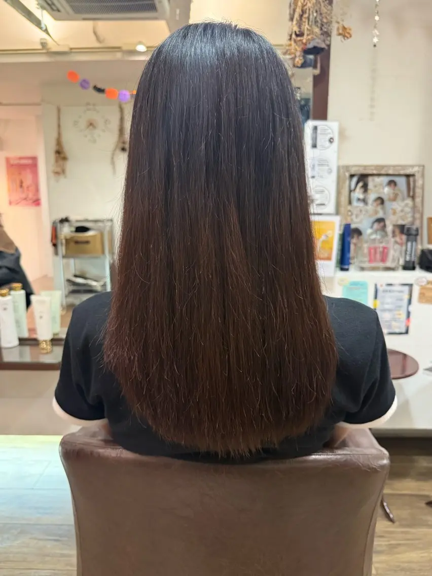 ロング トリートメント 木場 麗咲のヘアスタイル