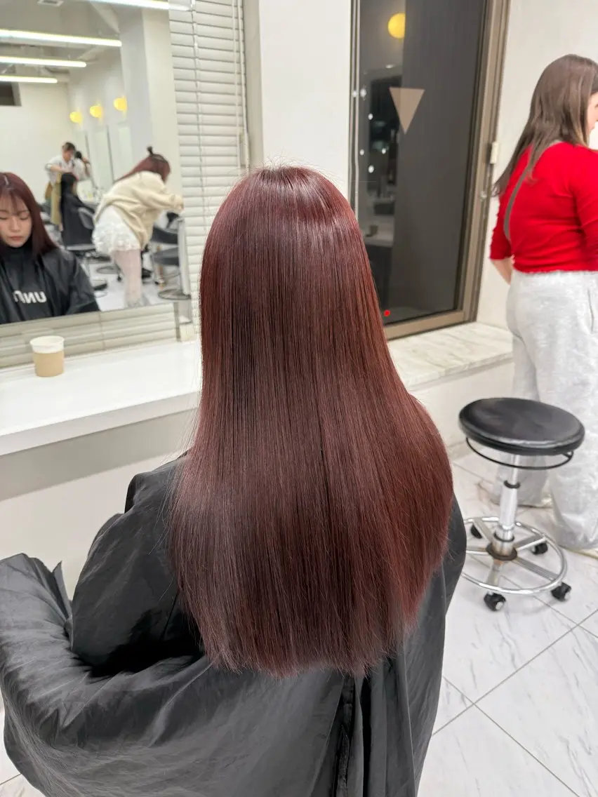 ロング カラー ヘアアレンジ ヘアカラー トリートメント ヘアセット 💗横浜美容室 💗HARUNAのヘアスタイル