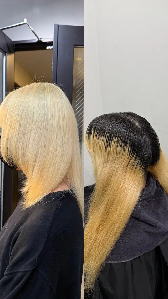 ロング カラー ブロンド ヘアカラー 【🥀履歴修正🥀】 ハイトーン職人/拓真のヘアスタイル