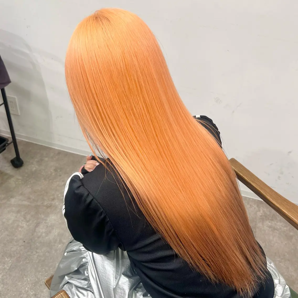 セミロング カラー デザインカラー オレンジ カット ヘアカラー 💎ブリーチ特化💎 リタッチ/RYUTOのヘアスタイル