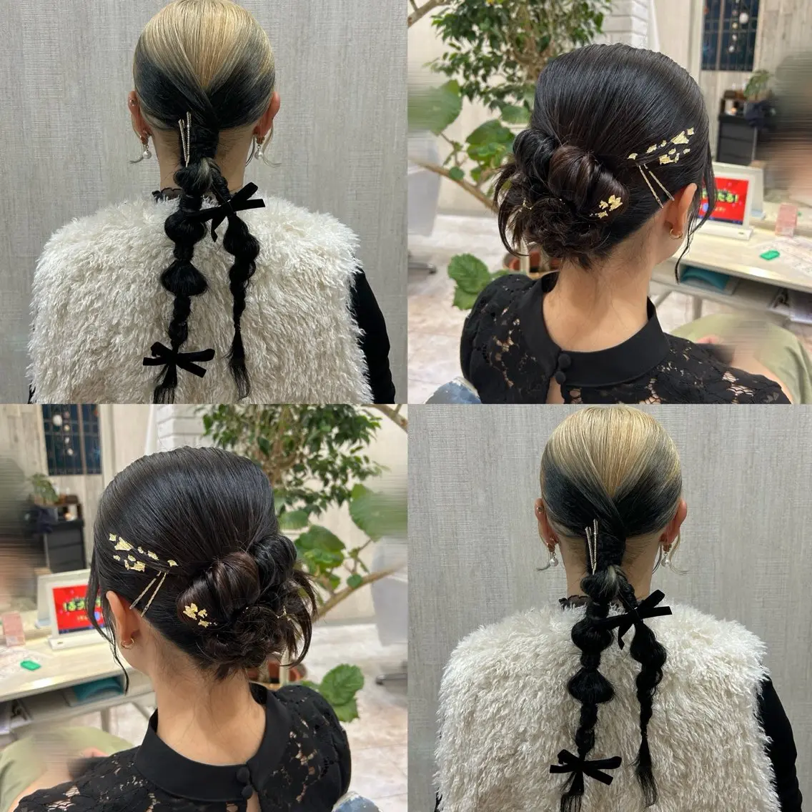 ヘアアレンジ ヘアセット 🫧透け感⋆艶髪💎 山口アヤカのヘアスタイル