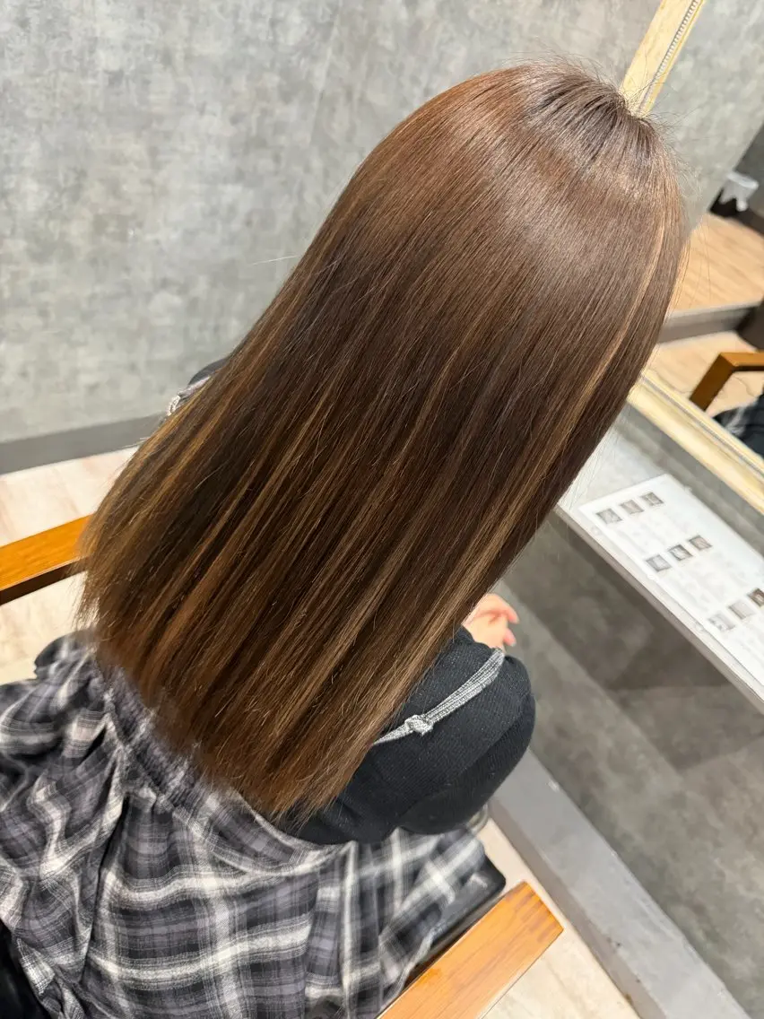 ロング カラー glac 當田のヘアスタイル