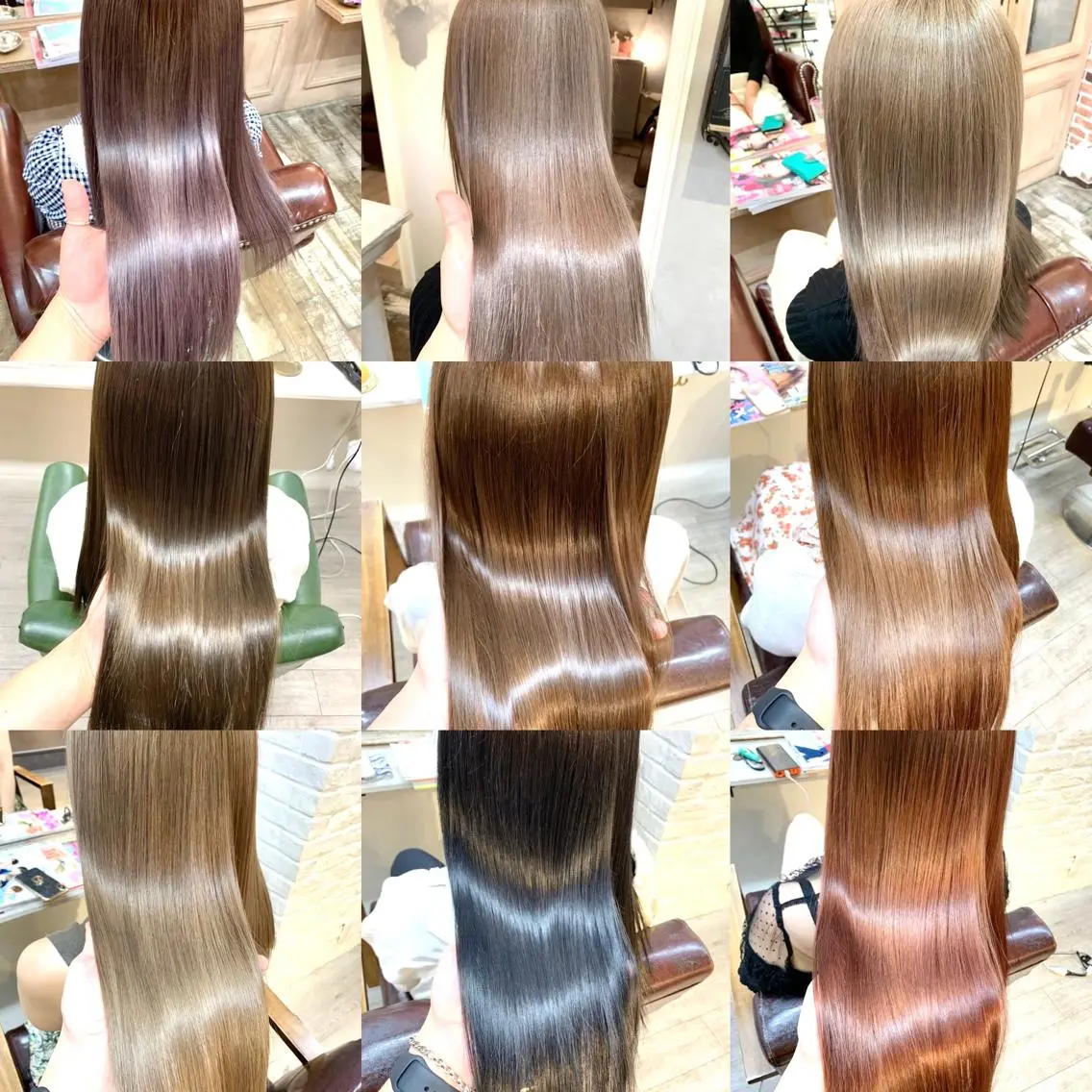 ロング カット ヘアカラー トリートメント Hardy ショータのヘアスタイル