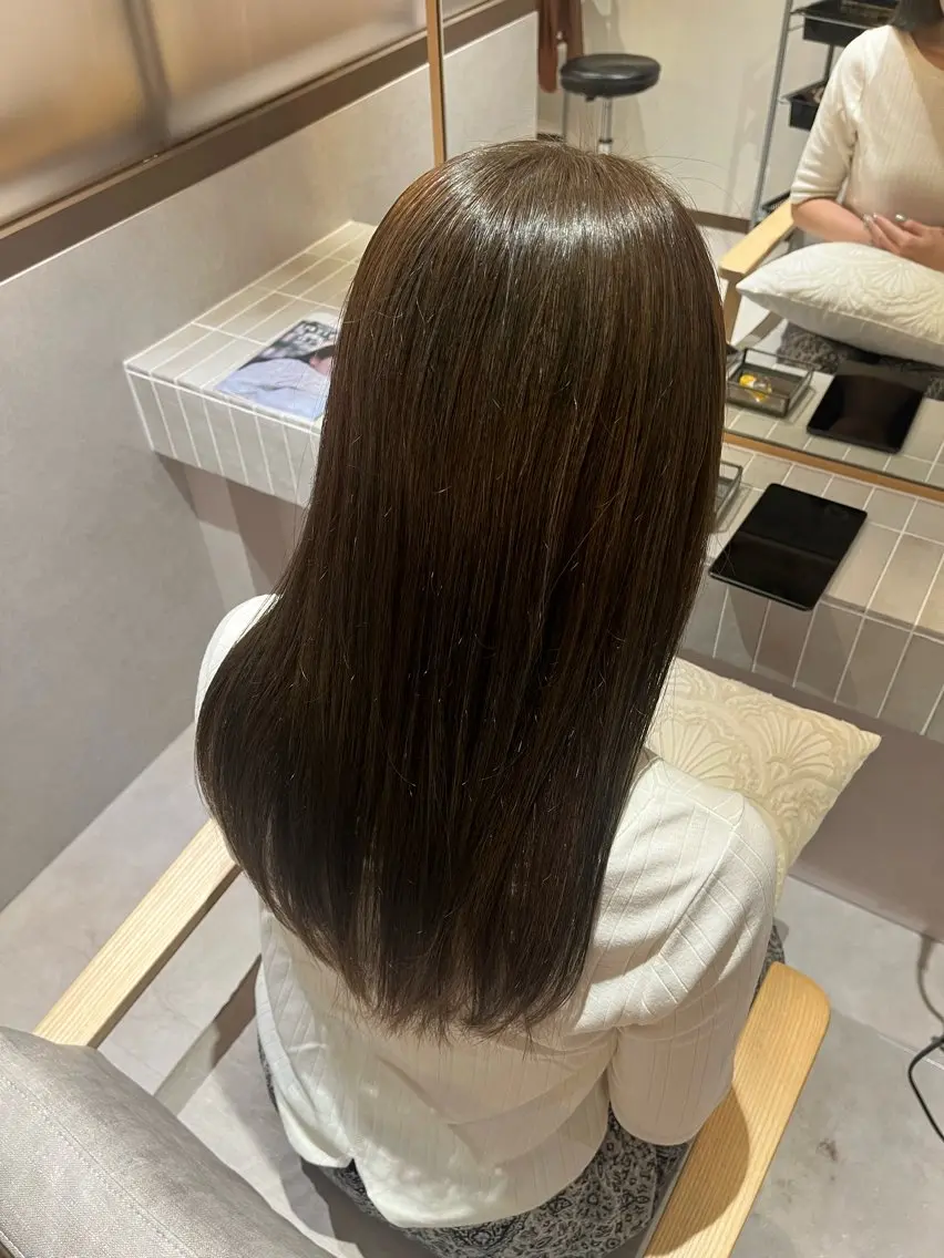 ロング カラー ベージュカラー オリーブベージュ ピンクカラー Saya/ショート/ ボブ /大阪/梅田のヘアスタイル