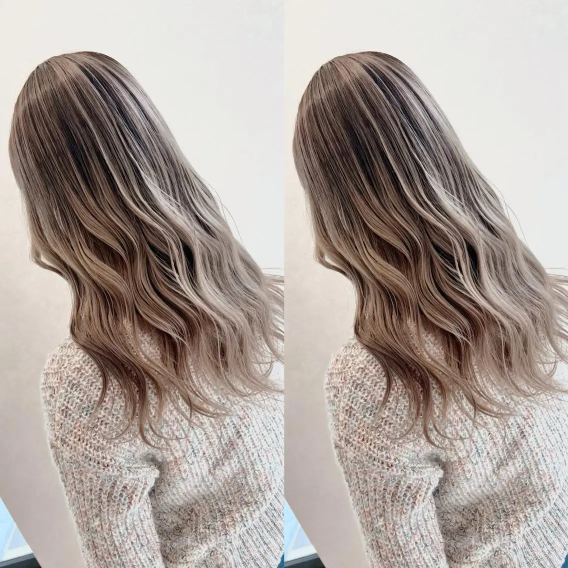 カラー バレイヤージュ ブリーチ earth甲府昭和店 東 允のヘアスタイル