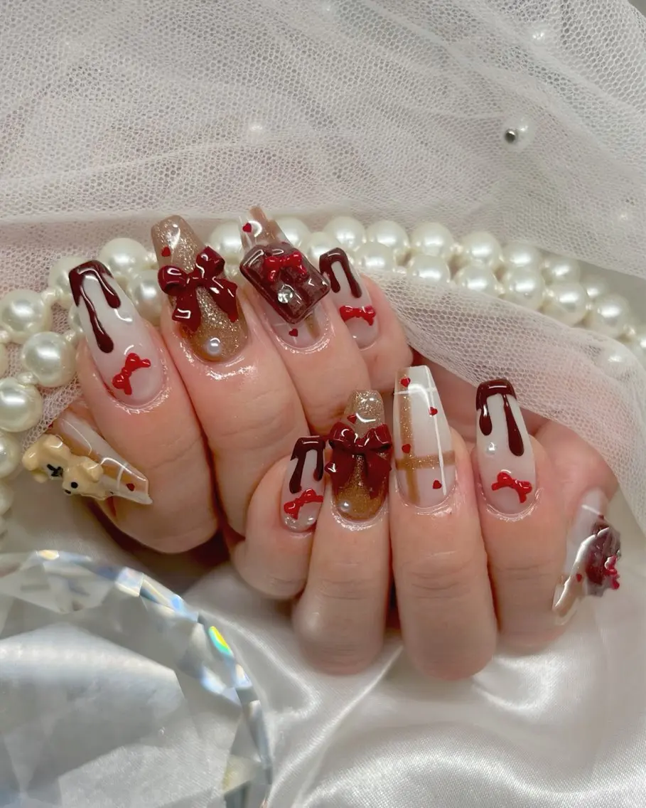 ロング ハンドネイル Nailsalon Angeのネイルデザイン