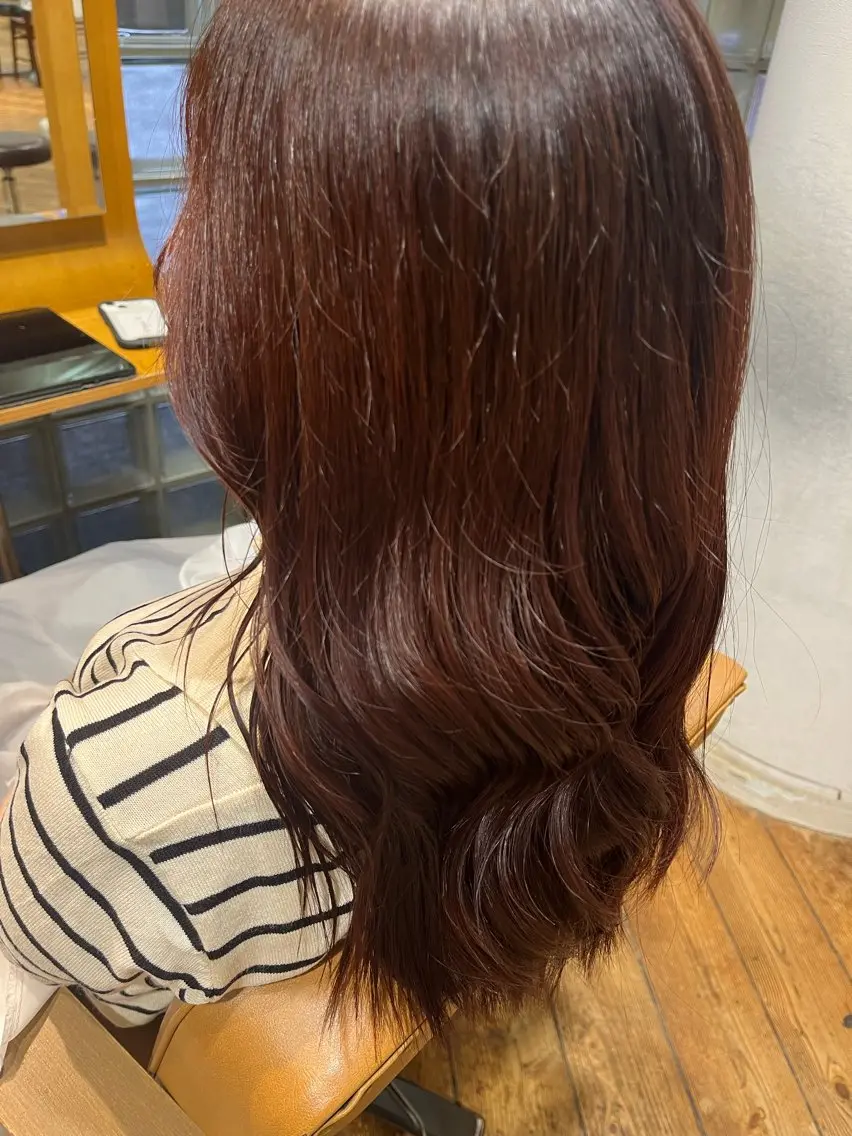 セミロング カラー ヘアアレンジ ブリーチ ブリーチなしカラー 🫧タカムラ ユカ/ 金沢文庫🫧のヘアスタイル