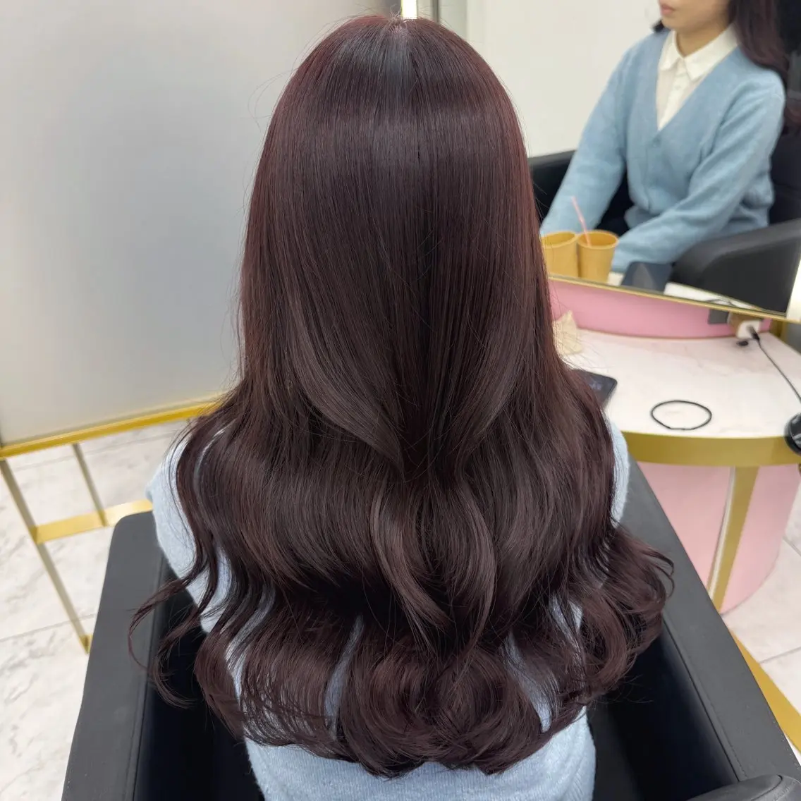 ロング カラー ブラウンカラー ラベンダーカラー ピンクカラー 渋谷/ブリーチなし カラー/ひなののヘアスタイル