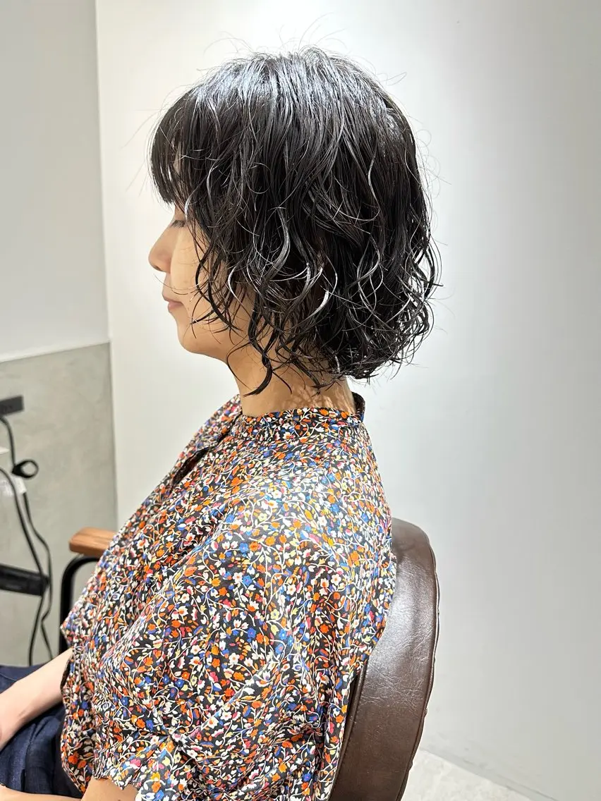 ショート パーマ 髪質改善 縮毛矯正/ レイヤー/銀座/本木のヘアスタイル