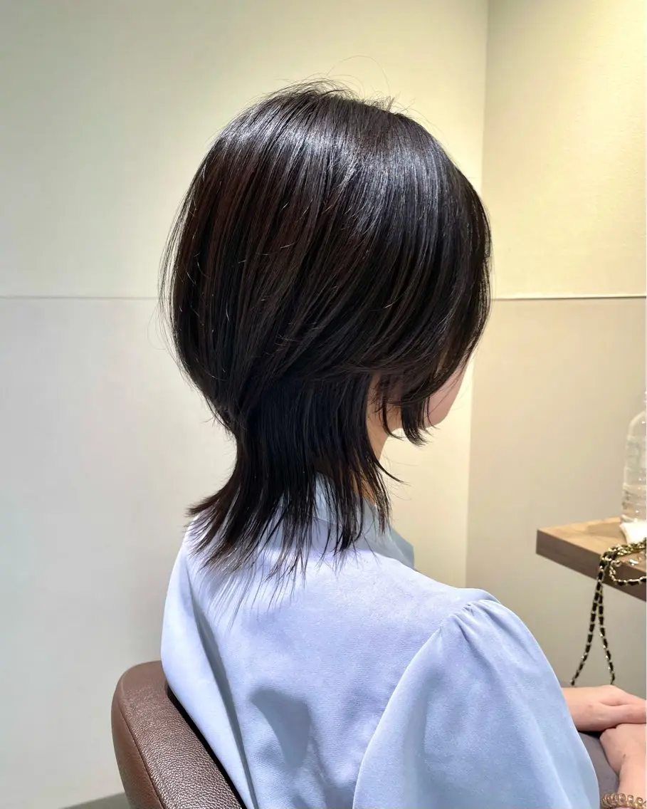 ミディアム ウルフカット カット トリートメント 武田 清久のヘアスタイル