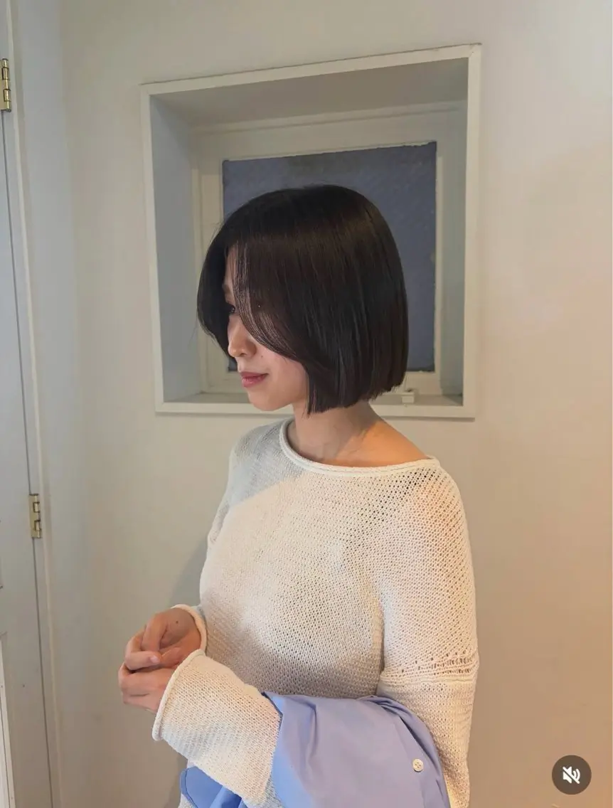 ショート カット ヘアカラー トリートメント Koyukiレイヤー /ボブ/柔カラー🧈のヘアスタイル