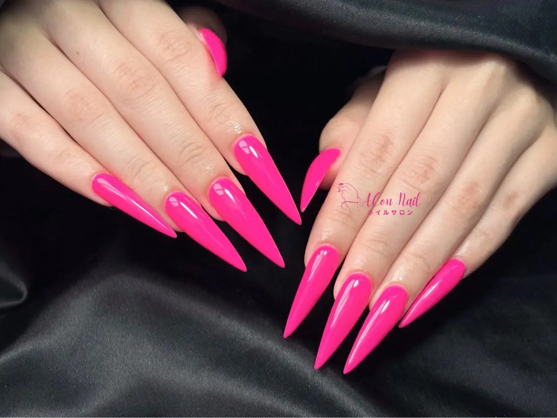 ネイル 桜ネイル 長さ出し フラワーネイル フレンチネイル ジェルネイル ハンドネイル ACon NailSalonのネイルデザイン