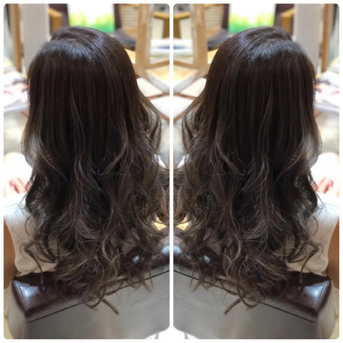 ロング カラー ダークグレー ダークグレージュ グレージュ ヘアカラー トリートメント 小山内 龍一郎 店長のヘアスタイル