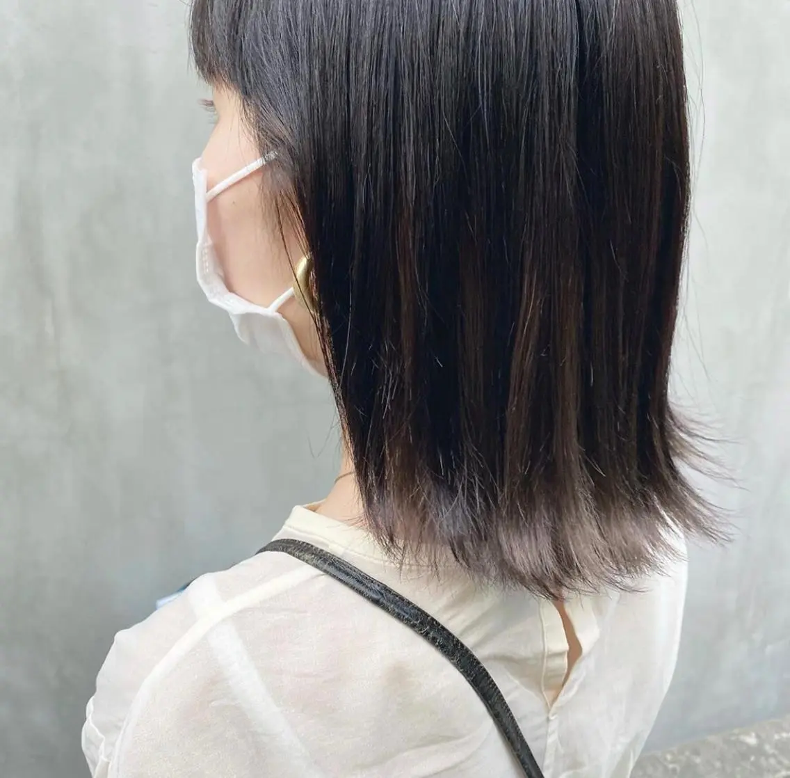 セミロング カラー パーマ ヘアアレンジ 透明感カラー グレージュ インナーカラー/ KANAのヘアスタイル