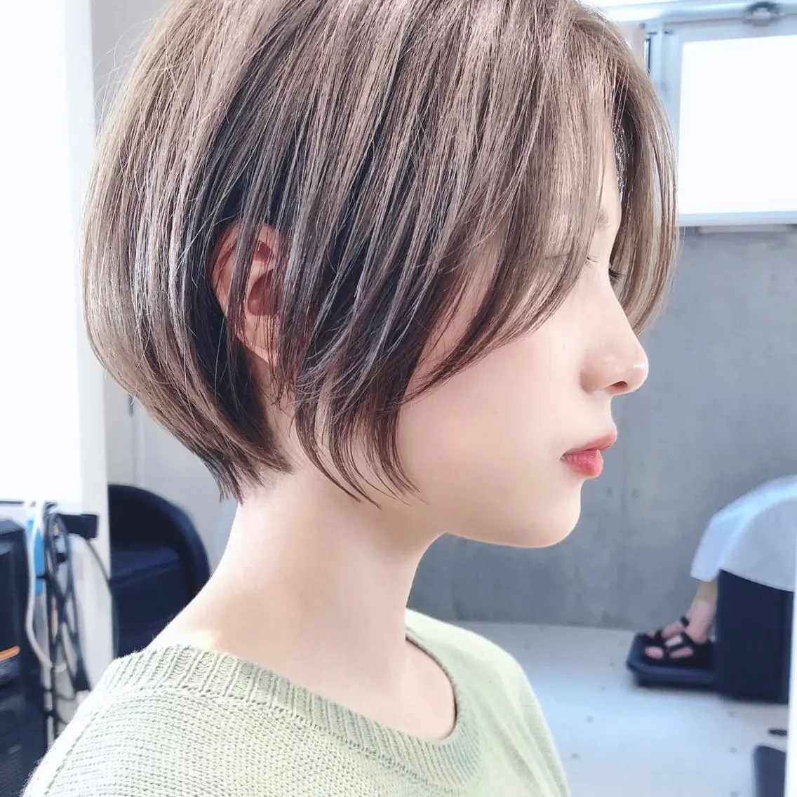 ショート カラー ショートボブ ブリーチ ハイライトカラー ハイトーンカラー ボブ 大人可愛いショート 原田美千留のヘアスタイル
