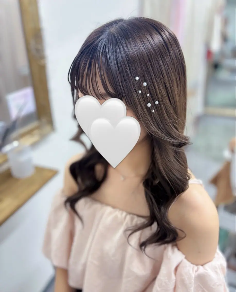 ミディアム ヘアアレンジ ヘアセット ⭐︎moe 【ヘアセット🧸】のヘアスタイル