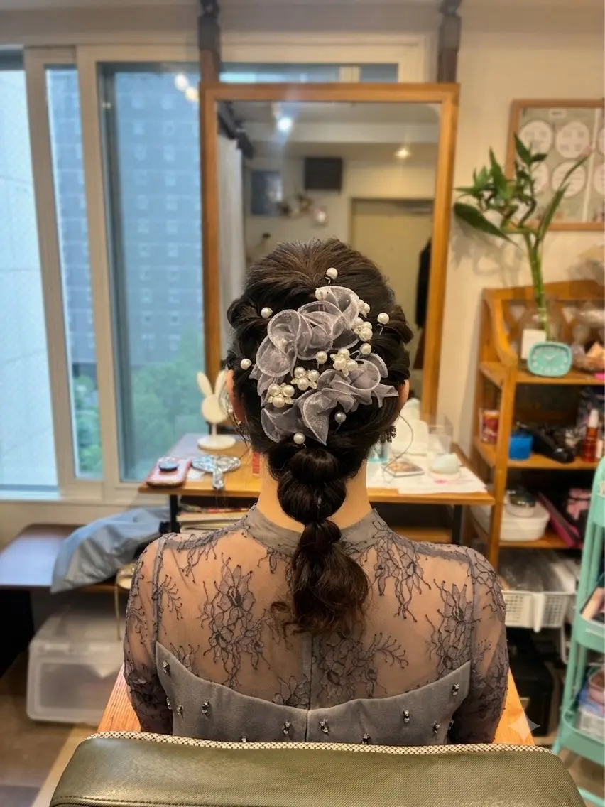 ヘアアレンジ ヘアセット HempBeauty 浅野アサミのヘアスタイル