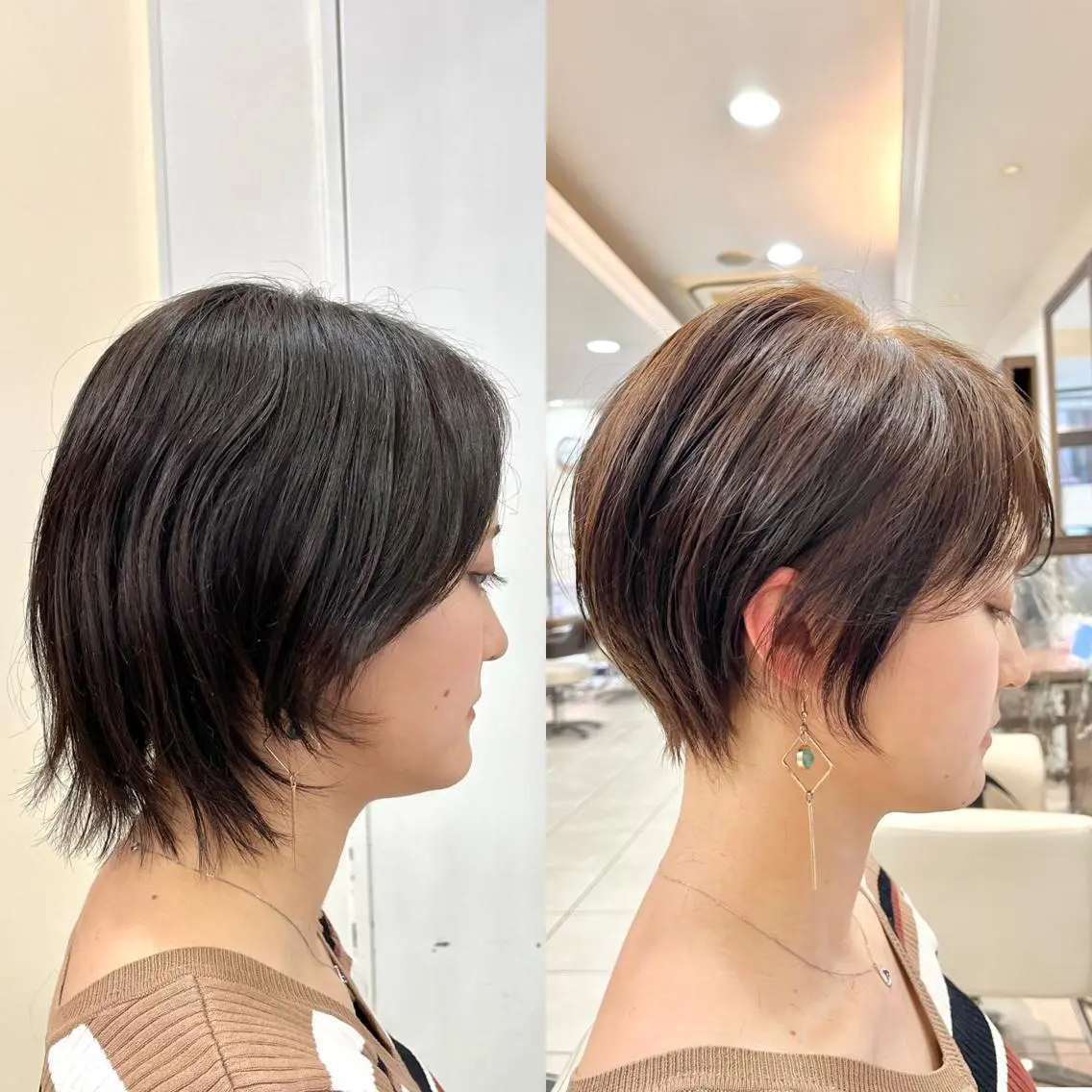 ショート ショートボブ ハンサムショート ボブ ハイライト 髪質改善 カット ヘアカラー トリートメント 《大人気髪質改善》 プログレス国分寺店のヘアスタイル