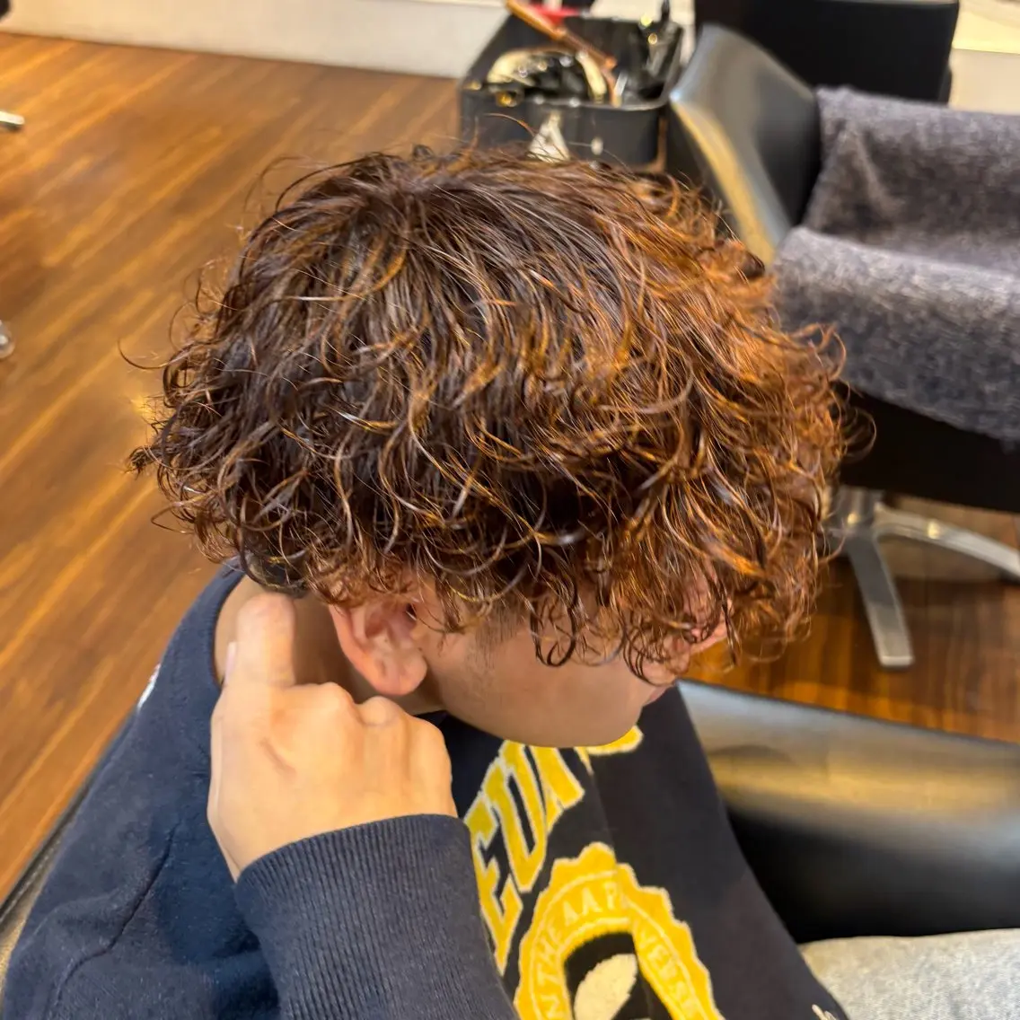 カラー メンズ ブラウンカラー カット ヘアカラー HONOKA 【block*】のヘアスタイル