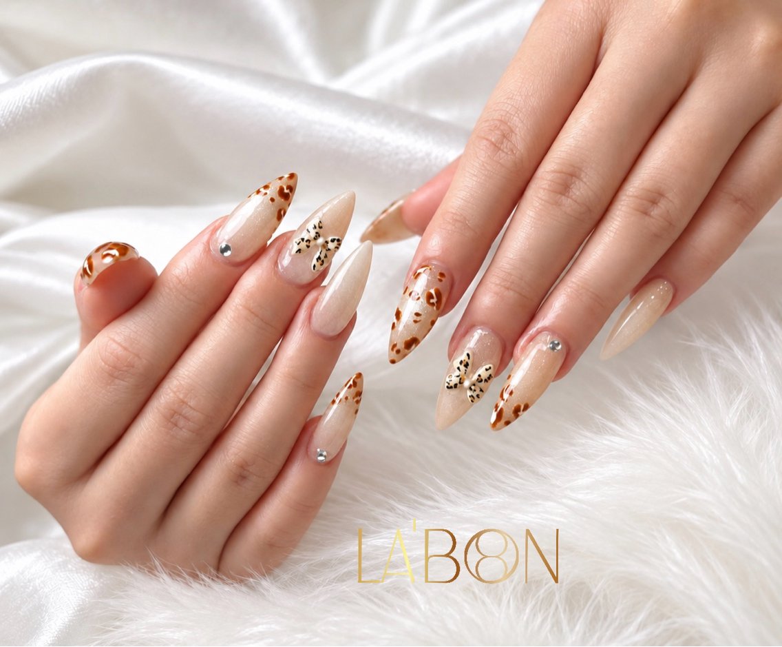 ネイル アートネイル ジェルネイル キラキラネイル 韓国ネイル ロングネイル Labon Nails Artのネイルデザイン