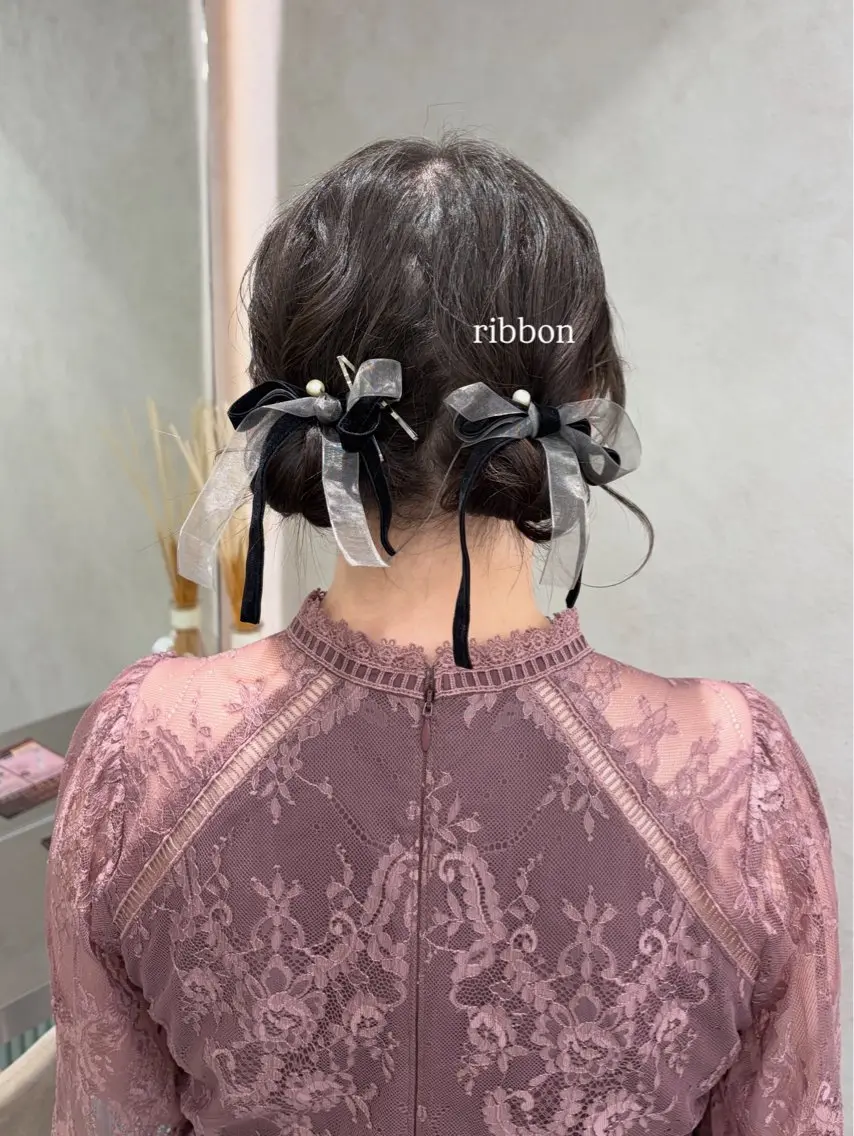 ヘアアレンジ 結婚式・ブライダル monaヘアアレンジ 🎀/お呼ばれのヘアスタイル
