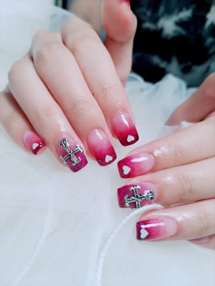 ネイル ハート ハンドネイル ulunail mikaのネイルデザイン