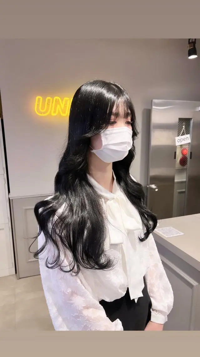 ロング カラー パーマ ヘアアレンジ メンズ 上品＆韓国風 🥀海心🥀のヘアスタイル