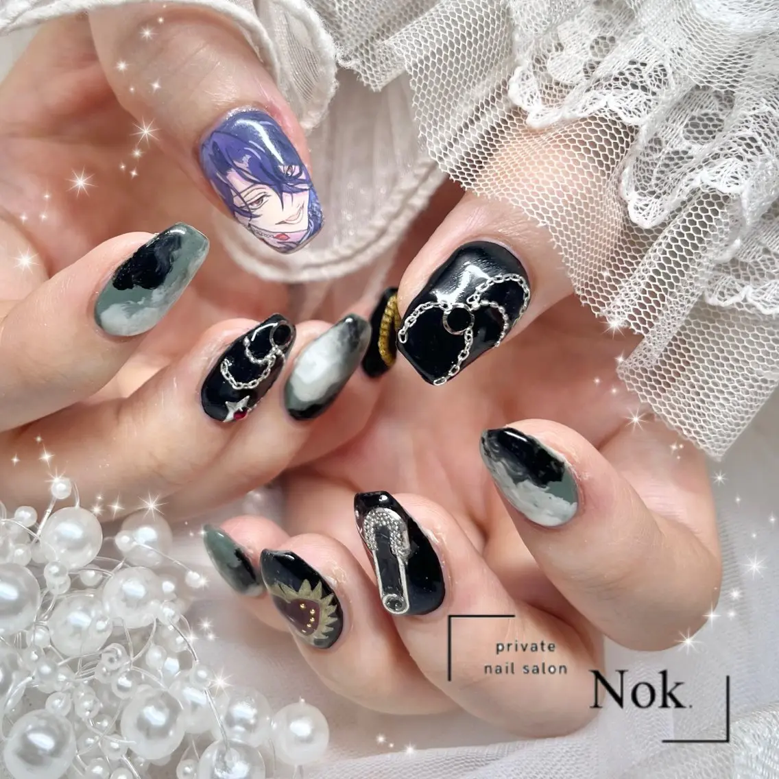 ネイル ハンドネイル 池袋痛ネイル Nok. 渡辺のネイルデザイン