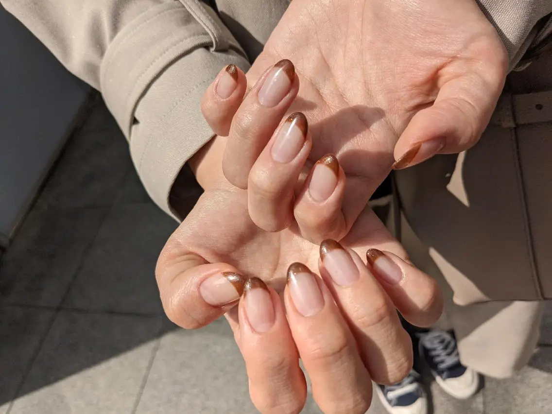 ネイル フレンチネイル ミラーネイル ハンドネイル shimizu yuuのネイルデザイン