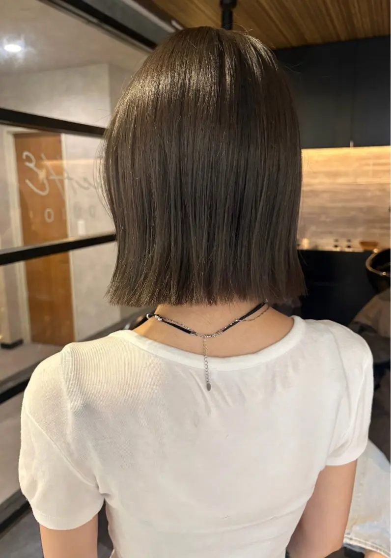 ミディアム カット ヘアカラー トリートメント レイヤーカット/髪質 改善/ダブルカラーのヘアスタイル