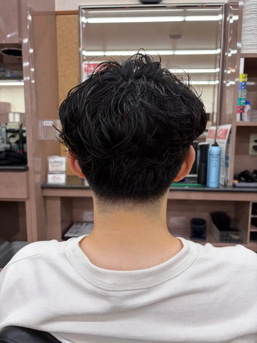 ミディアム ミディアムパーマ 中村 邦明のヘアスタイル